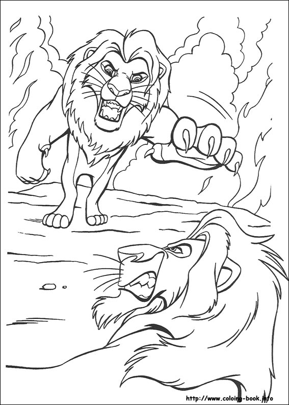 The Lion King coloring picture